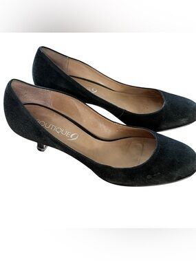 Boutique 9 Black Suede Kitten Heels